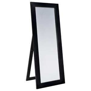 English Elm Andropov Freestanding Full Length Dressing Mirror with Wide Engineered Wood Frame Black Oak B062P513828