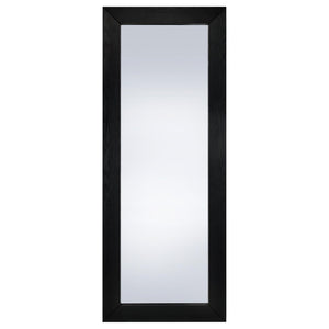 English Elm Andropov Freestanding Full Length Dressing Mirror with Wide Engineered Wood Frame Black Oak B062P513828
