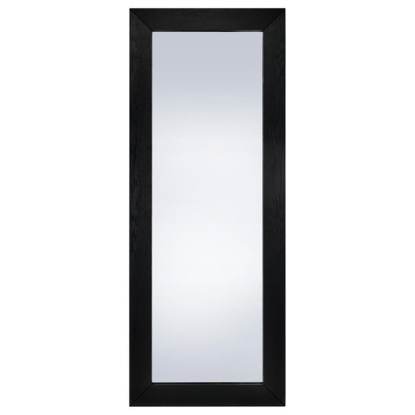 English Elm Andropov Freestanding Full Length Dressing Mirror with Wide Engineered Wood Frame Black Oak B062P513828