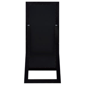 English Elm Andropov Freestanding Full Length Dressing Mirror with Wide Engineered Wood Frame Black Oak B062P513828