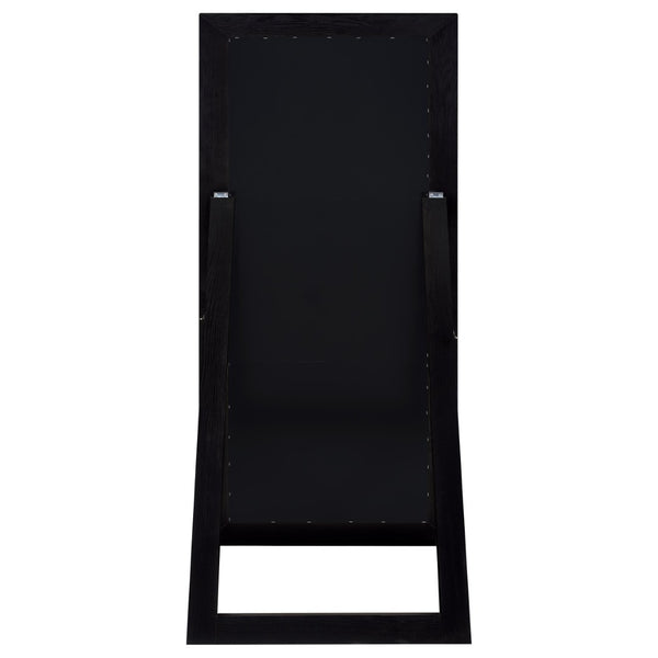 English Elm Andropov Freestanding Full Length Dressing Mirror with Wide Engineered Wood Frame Black Oak B062P513828