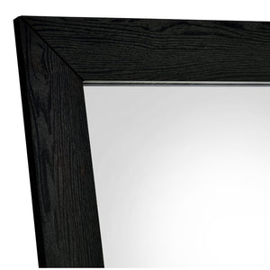 English Elm Andropov Freestanding Full Length Dressing Mirror with Wide Engineered Wood Frame Black Oak B062P513828