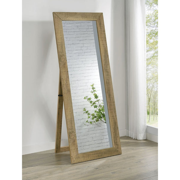 English Elm Andropov Freestanding Full Length Dressing Mirror with Wide Engineered Wood Frame Mango B062P513829