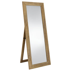 English Elm Andropov Freestanding Full Length Dressing Mirror with Wide Engineered Wood Frame Mango B062P513829
