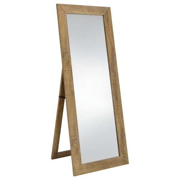 English Elm Andropov Freestanding Full Length Dressing Mirror with Wide Engineered Wood Frame Mango B062P513829