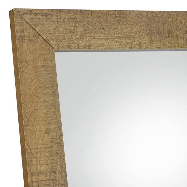 English Elm Andropov Freestanding Full Length Dressing Mirror with Wide Engineered Wood Frame Mango B062P513829