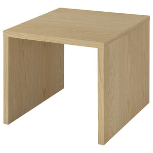 English Elm Parker U-Shape Accent Table Light Oak Finish Open Frame Modern Living Room Side B062P513837