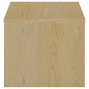 English Elm Parker U-Shape Accent Table Light Oak Finish Open Frame Modern Living Room Side B062P513837