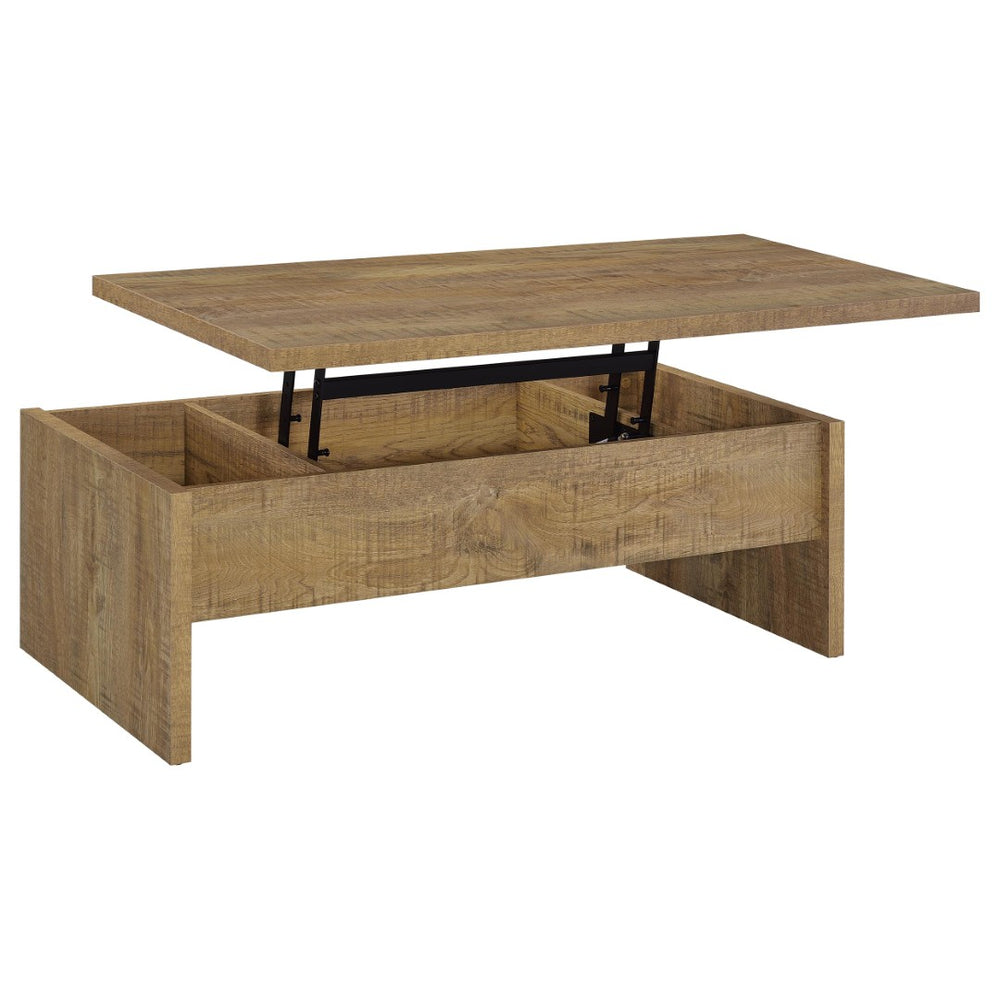 English Elm Parker Lift Top Coffee Table Warm Wood Grain Finish with Hidden Storage Compartment B062P513845