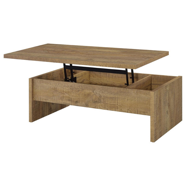 English Elm Parker Lift Top Coffee Table Warm Wood Grain Finish with Hidden Storage Compartment B062P513845