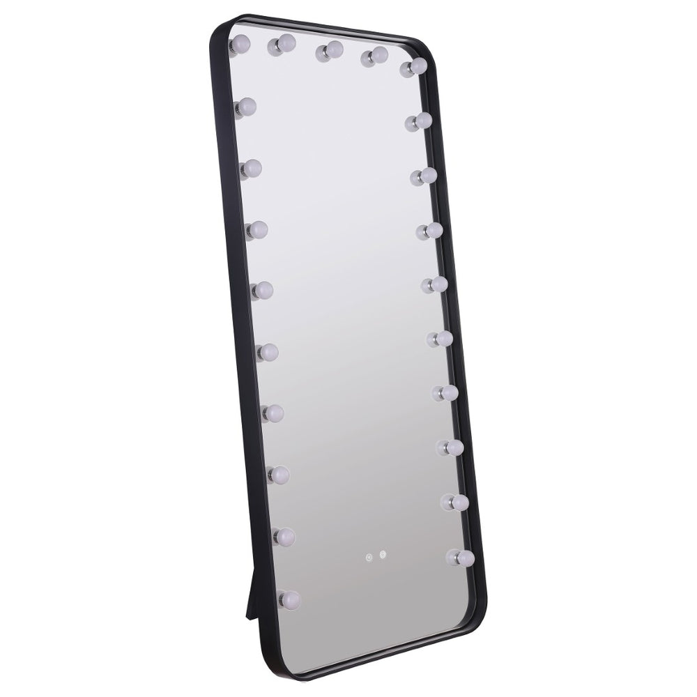 English Elm Villancourt Hollywood Vanity Floor Mirror with Globe Lights and Bluetooth Speaker B062P513851