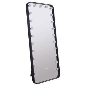 English Elm Villancourt Hollywood Vanity Floor Mirror with Globe Lights and Bluetooth Speaker B062P513851