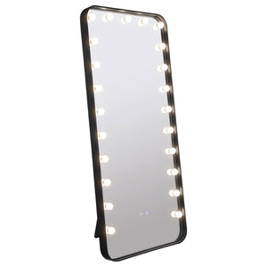 English Elm Villancourt Hollywood Vanity Floor Mirror with Globe Lights and Bluetooth Speaker B062P513851