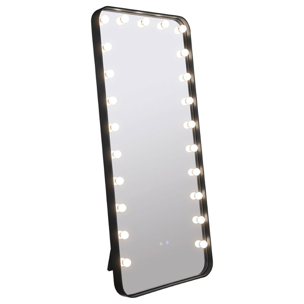 English Elm Villancourt Hollywood Vanity Floor Mirror with Globe Lights and Bluetooth Speaker B062P513851