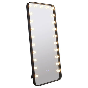 English Elm Villancourt Hollywood Vanity Floor Mirror with Globe Lights and Bluetooth Speaker B062P513851