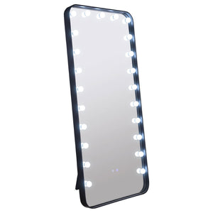 English Elm Villancourt Hollywood Vanity Floor Mirror with Globe Lights and Bluetooth Speaker B062P513851