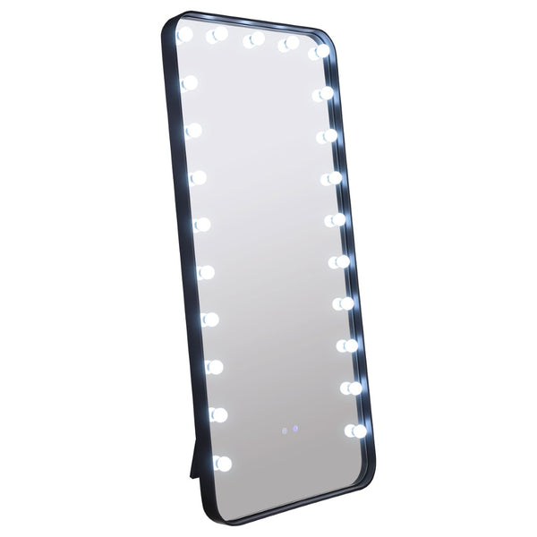English Elm Villancourt Hollywood Vanity Floor Mirror with Globe Lights and Bluetooth Speaker B062P513851