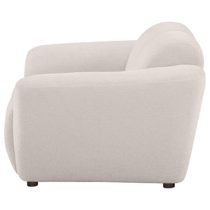 English Elm Tampa Channel Tufted Chenille Accent Chair Wide Arm Sculptural Seat for Modern Interiors B062P514255