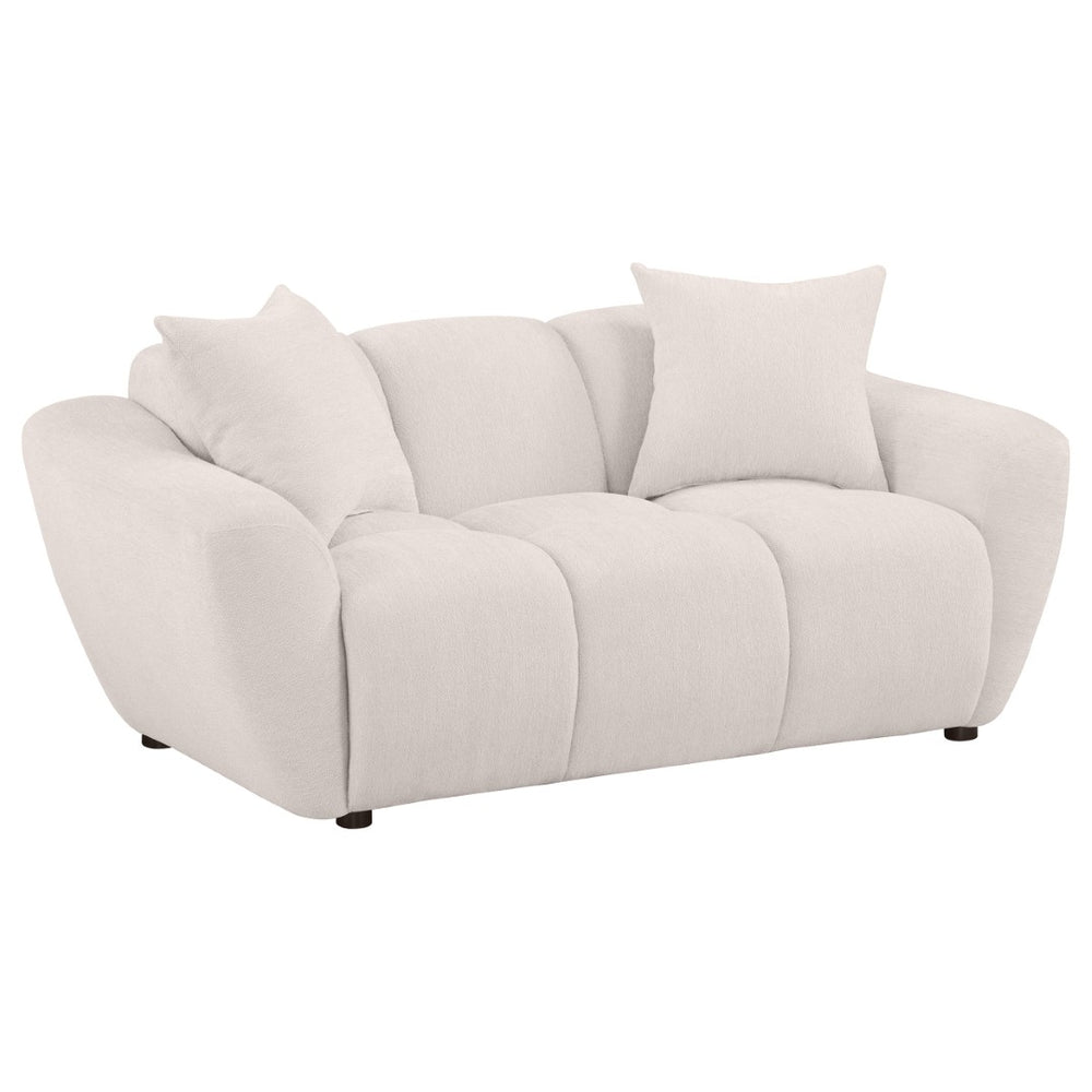 English Elm Tampa Channel Tufted Chenille Loveseat with Pocket Coil Support for Modern Living B062P514256