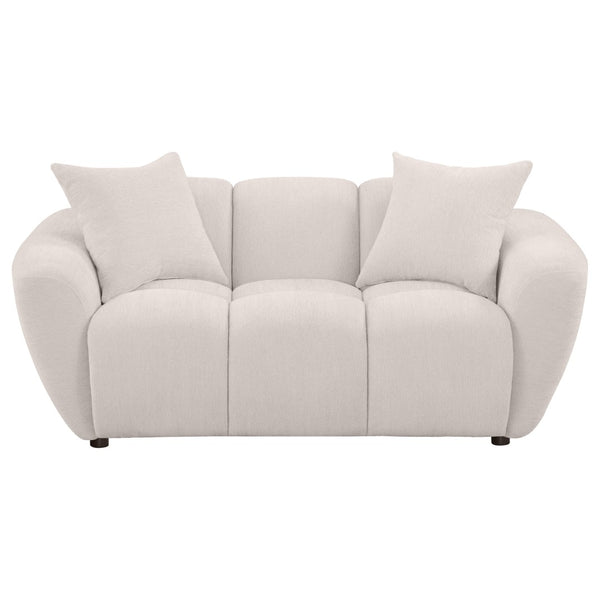 English Elm Tampa Channel Tufted Chenille Loveseat with Pocket Coil Support for Modern Living B062P514256