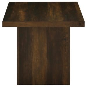 English Elm Eldridge Plinth Base Square End Table Rustic Farmhouse Living Room Solid Accent Dark Pine B062P514276