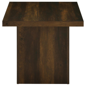 English Elm Eldridge Plinth Base Square End Table Rustic Farmhouse Living Room Solid Accent Dark Pine B062P514276