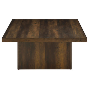 English Elm Eldridge Square Coffee Table Bold Pedestal Base Matte Finish for Modern Living Rooms Dark Pine B062P514277