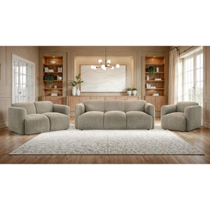 English Elm Stewart Curved Track Arm Loveseat Sculptural Contemporary Seat for Modern Living Rooms Brown B062P514301