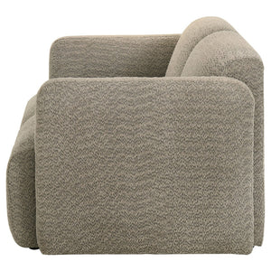 English Elm Stewart Curved Track Arm Loveseat Sculptural Contemporary Seat for Modern Living Rooms Brown B062P514301