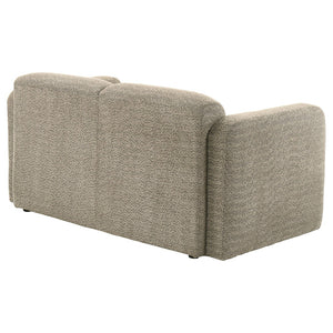 English Elm Stewart Curved Track Arm Loveseat Sculptural Contemporary Seat for Modern Living Rooms Brown B062P514301