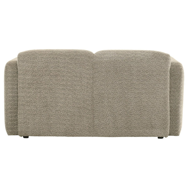English Elm Stewart Curved Track Arm Loveseat Sculptural Contemporary Seat for Modern Living Rooms Brown B062P514301
