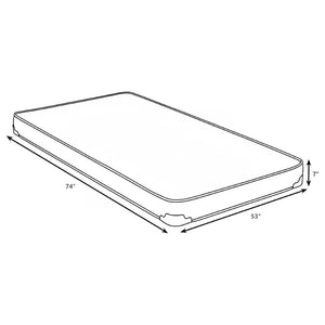 English Elm Simon Full Size Low Profile Foam Mattress with Bunkie Board for Bunk Beds B062P514313