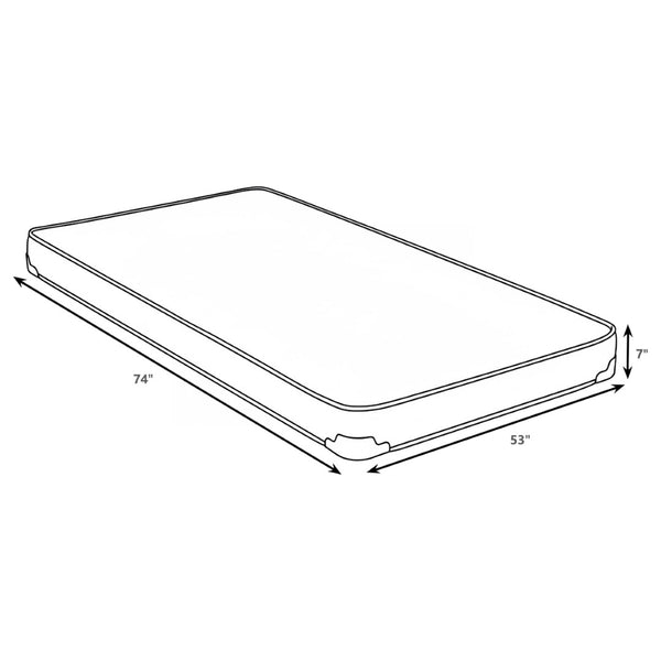 English Elm Simon Full Size Low Profile Foam Mattress with Bunkie Board for Bunk Beds B062P514313