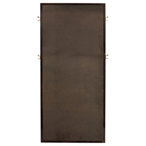 English Elm Prescott Full Length Leaning Floor Mirror with Dark Charcoal Frame for Bedroom Entryway B062P514363