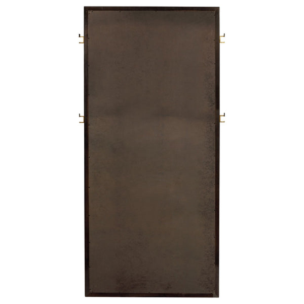 English Elm Prescott Full Length Leaning Floor Mirror with Dark Charcoal Frame for Bedroom Entryway B062P514363