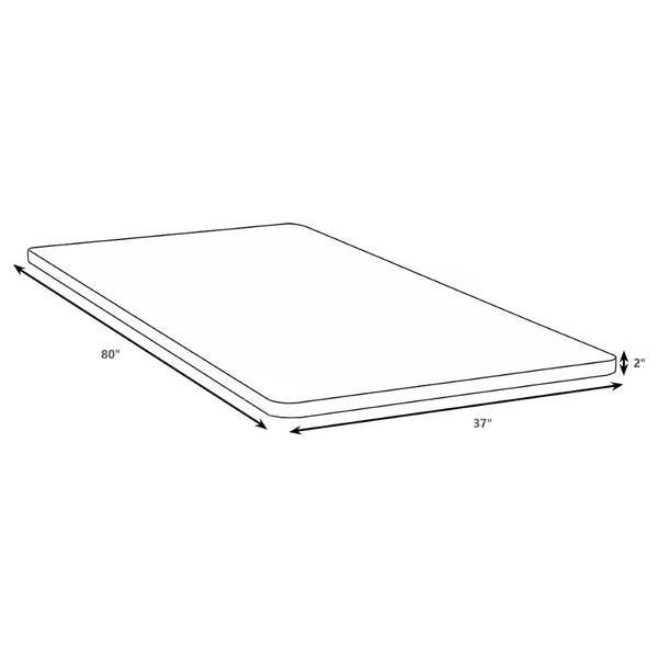English Elm Adams Twin Xl Bunkie Board Slim 2 Inch Foundation for Platform Bunk Beds Grey Fabric B062P514367
