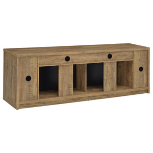English Elm Nevada Mango Wood Grain Fireplace TV Stand with Ambient Flame and Media Storage B062P514368