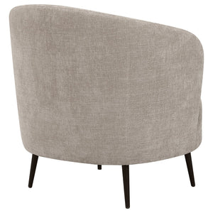 English Elm Saanich Barrel Accent Chair Chenille Upholstered Shell Tufted with Tapered Metal Legs B062P514374