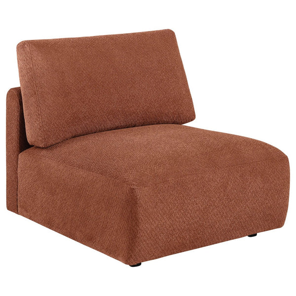 English Elm Logan Chenille Armless Accent Chair Modern Low Profile Sectional Compatible Seating B062P514385