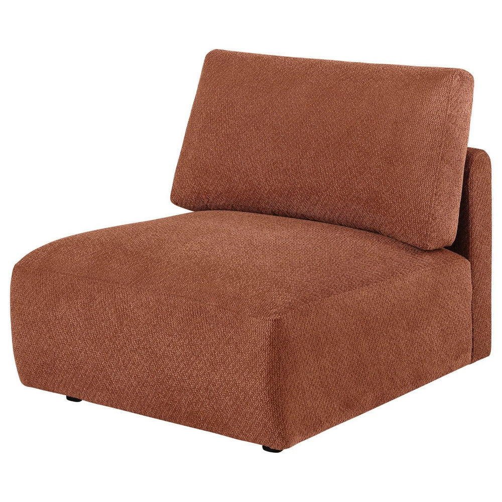 English Elm Logan Chenille Armless Accent Chair Modern Low Profile Sectional Compatible Seating B062P514385