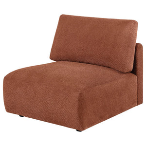 English Elm Logan Chenille Armless Accent Chair Modern Low Profile Sectional Compatible Seating B062P514385