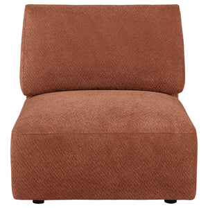 English Elm Logan Chenille Armless Accent Chair Modern Low Profile Sectional Compatible Seating B062P514385