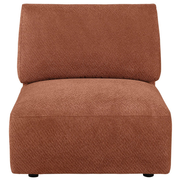 English Elm Logan Chenille Armless Accent Chair Modern Low Profile Sectional Compatible Seating B062P514385