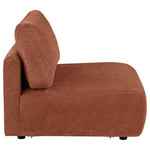English Elm Logan Chenille Armless Accent Chair Modern Low Profile Sectional Compatible Seating B062P514385
