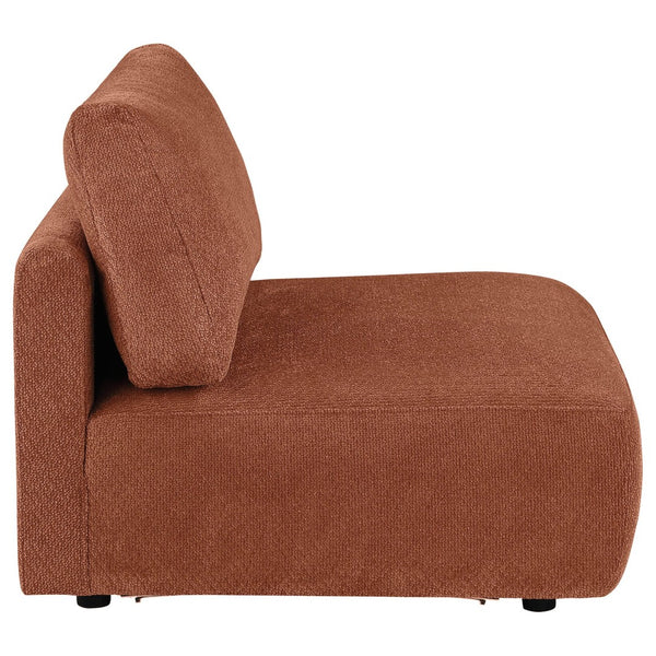 English Elm Logan Chenille Armless Accent Chair Modern Low Profile Sectional Compatible Seating B062P514385