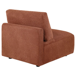 English Elm Logan Chenille Armless Accent Chair Modern Low Profile Sectional Compatible Seating B062P514385
