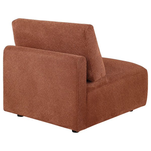English Elm Logan Chenille Armless Accent Chair Modern Low Profile Sectional Compatible Seating B062P514385
