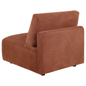 English Elm Logan Chenille Armless Accent Chair Modern Low Profile Sectional Compatible Seating B062P514385
