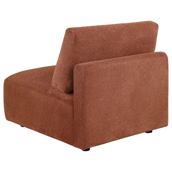 English Elm Logan Chenille Armless Accent Chair Modern Low Profile Sectional Compatible Seating B062P514385