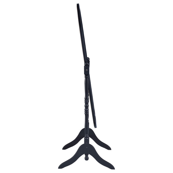 English Elm Dunne Oval Full Length Cheval Mirror Matte Black Frame Pivoting Bedroom Stand B062P516886